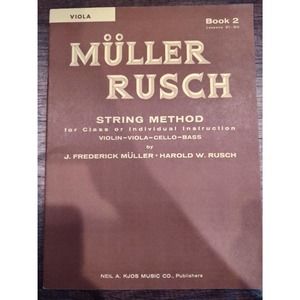 Muller Rusch String Method Viola Book 2 Vintage Music Book 171